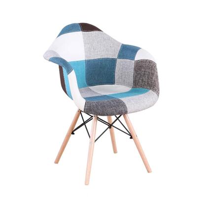 China Sturdy Newly Designed Upholstered Furniture Note Chair , Luxury Fabric Dining Chair for sale