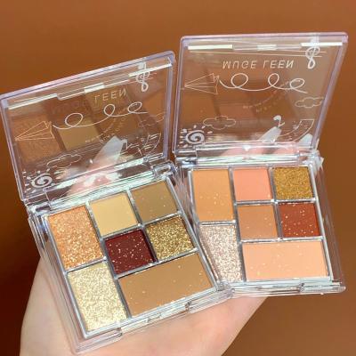 China EYES 2022 New 7 Color Eyeshadow Palette Waterproof Sweatproof High Quality Powder Makeup Eyeshadow Women Makeup for sale