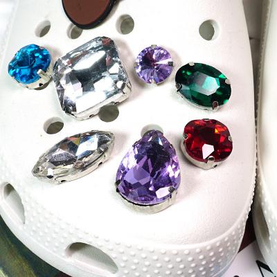 China Durable 10pcs /bag Bling bling shinny diy rhinestone accessories for slipper sandals for sale