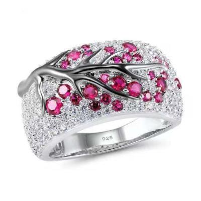 China New Fashion Durable Hip Hop Branch Parting Jewelry Bling Rhinestone Ring For Women for sale