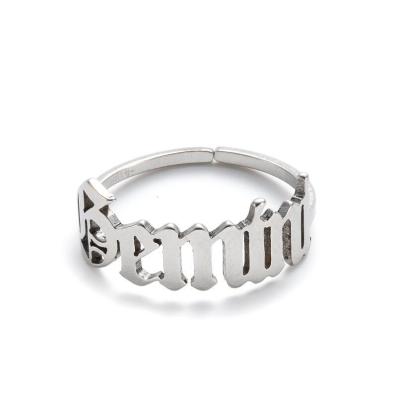 China Single Finger Ring Durable Fashion Designs 12 Zodaic Ring Stainless Steel Ring Latest for sale