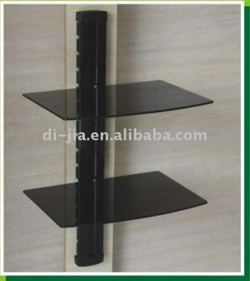 China Modern Home Furniture DVD Glass Shelves Audio Rack for sale