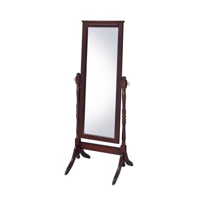 China Modern Economic Custom Design Large Wooden Floor French Mirrored Pedestal Standing Rack for sale