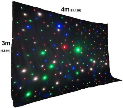 China Sports Stadiums Led Christmas Star 3*2M Curtain Light DJ Led SkyCurtain Stage Light Starry Background for sale