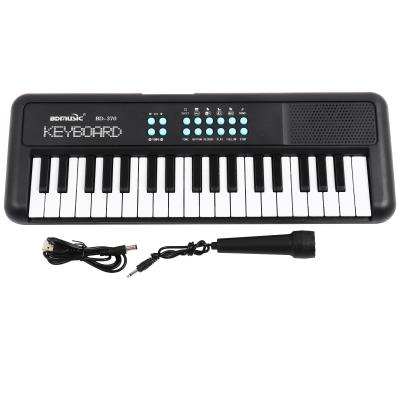 China Toy Music Instruments Toy Electronic Organ Keyboard Toy Piano 37 Keys Children Battery Operated Microphone for Wholesale for sale