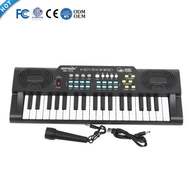 China CE Educational Key Mini Piano Synthesizer Teclados Keyboard Plastic Toy Electronic Organ 37 Safe Musical Toy Piano For Kids for sale