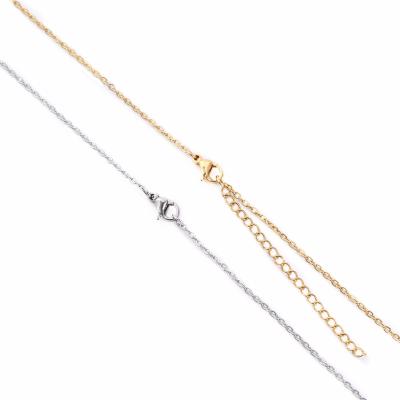 China New Design CLASSIC Whole Classic Sale Stainless Steel Twist Chain Pendant Necklaces For Current And Titanium Steel Necklace For Man for sale