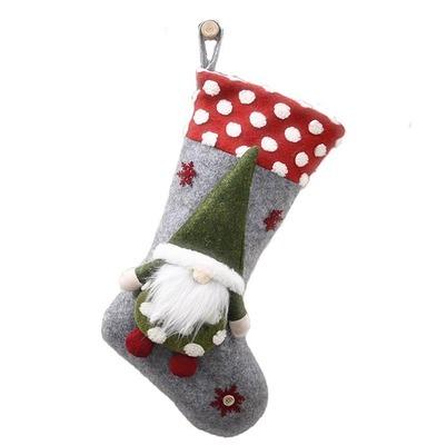 China Chirstmas Chirstmas Fireplace Chirstmas Decor 3D Christmas Stockings Classic Stocking Large Hanging Stockings for Christmas Decorations for sale