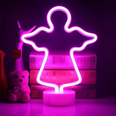 China Wholesale Minimalist Factory Battery Christmas Tree Coconut Palm Rainbow Led Neon Lamp Night Light Desk Lamp for sale