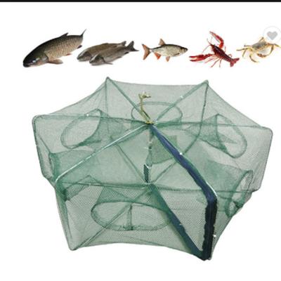 China Factory Price Folded Trap Fishing Fish Crab Crayfish Traps Shrimp Net Cage Shrimp Net Material for sale