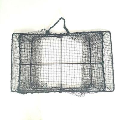 China HOT SALE Stainless Steel Wire Bent Crab Trap With HDPE (Polyethylene) Fabric for sale