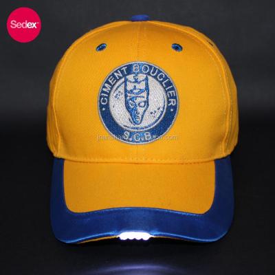 China JOINT SEDEX 4-Pillar Led Hat Embroidery Lightweight Baseball Cap for sale