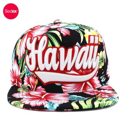 China COMMON Hawaiian Flower Snapback Hats Hats for sale