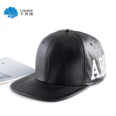 China PU Leather 3D Embroidery JOINT Snapback Hip Hop Hat for sale