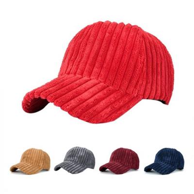 China Custom Corduroy Gorras Gorros Embroidery Print Gorras Gorros Fashion Adjustable Students COMMON Outdoor Sun Baseball Cap Hat Wholesale for sale