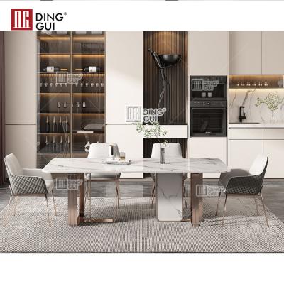 China (Others) 2022 Hot Selling Newest Adjustable High End Dining Table Set Dining Room Furniture for sale