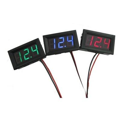 China 0.56inch DC0-300V 0-200V LED Three Wire Digital Voltmeter 48X29X21MM for sale