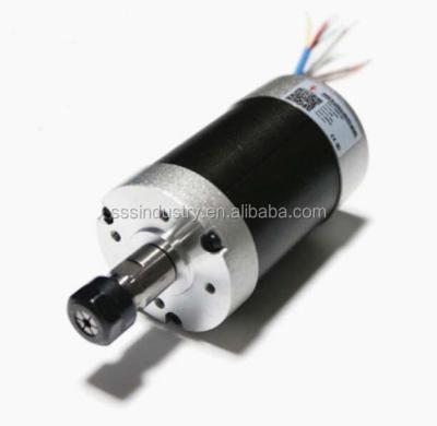 China 400W 24V DC Air Cooling Spindle Motor ER11 530mN.m Totally Enclosed Brushless CNC 12000r/min DIY for sale