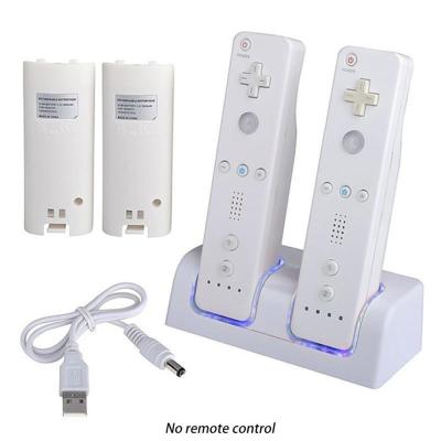 China Type C New Dual Port Charging Station Dock And Battery Pack Kit For Wii /Wii U Remote Controller for sale