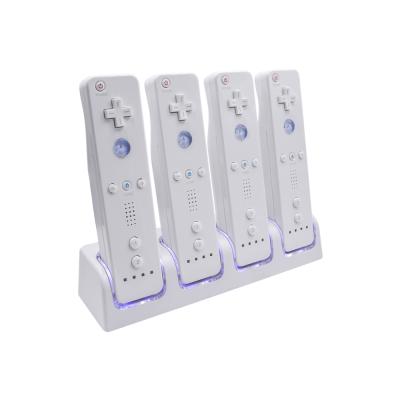 China Fast Charging 4 in 1 Battery Charger for Wii 4-Port Remote Charging Station for sale