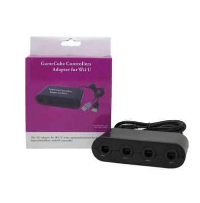 China Adapter transfer from Gamecube controller to wii u game controller accessory for GameCube GC Controller Adapter Converter for WiiU PC USB for sale