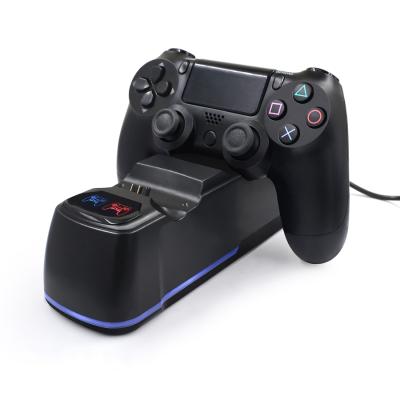 China Dual USB Controller Dual Charger New Fast Charging Station For PS4 Pro /Slim Controller With LED Indicator/ for sale