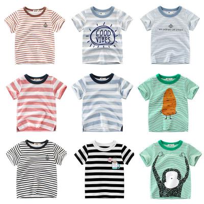 China Casual Kids Short Sleeve Clothing Sets 100% Cotton Summer New Baby T-shirts Kids Clothes T-shirts and Shorts Two Whole Pieces Outfits for sale