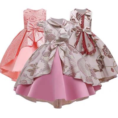 China 2023 Smart Casual Short And 7th Birthday Dress Long Sleeve Girls Wedding Party Dance Dress Kids Girl for sale