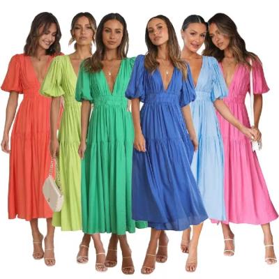 China New Arrival Candy Women Summer Anti-Static Party One-Piece Dress Casual Sexy Club Girls Dresses Sexy Women Ladies Beach Clothes for sale