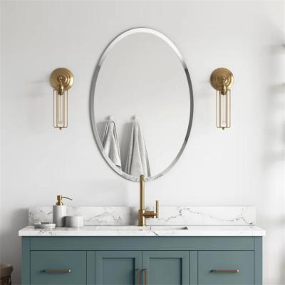 China Art Deco Home Source Wholesale Design Decor Wall Mirror Bathroom Large Large Round Contemporary Frameless Mirrors for sale