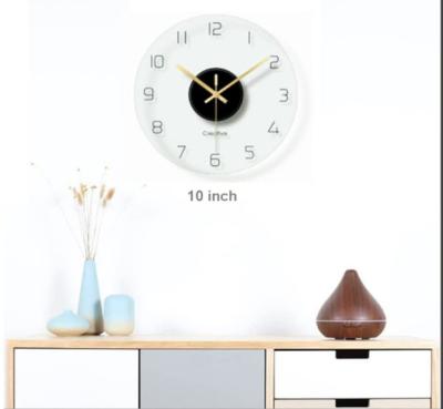 China Antique Style Home Source Around The Living Room Silent Office Glass Wall Clock Decorative Clock for sale