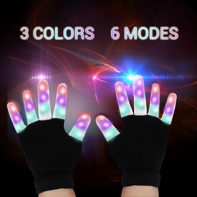 China ABS China Manufacture Festival Party Supplies Sample Free Flashing Light Led Glove For Christmas for sale