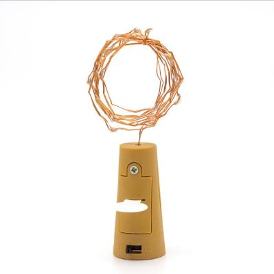 China 1m 10 LED Copper Wire Copper Wire Led Up Light Cork Wine Bottle For Party Decoration for sale