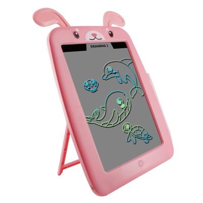 China Loose-leaf Pink Rabbit Cartoon Design LCD Writing Tablet 10 Inch Screen LCD Transparent Multicolor 2022 Notepad for sale