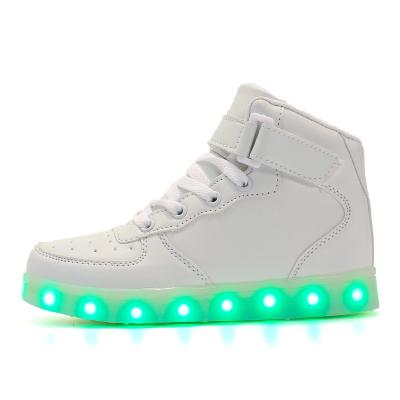 China Fashion\Comfortable\Durable\ 2019 Newest Cheap USB Charging led light high heel shoes kids led skate shoes for sale