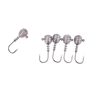 China Good Quality Fish Shape Lead Jig Head High Strength Hooks Saltwater Bulk Jig Heads for sale