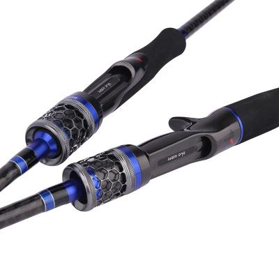 China OEM ODM Carbon High Carbon Blue Casting Rods Lure Fishing Rod 193cm Casting Rods for sale