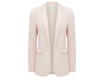 China Women Anti-Shrink Long Sleeve Pink Blazers, Spring Office Lady Coat for sale