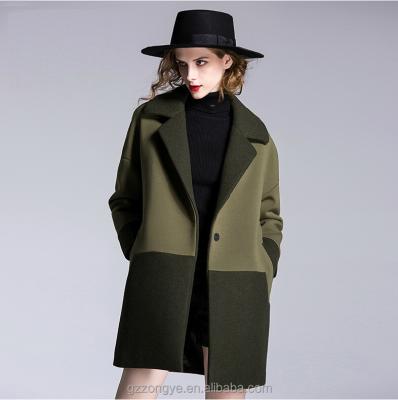 China Global Lady Fashion 2017 Anti-shrink Luxurious Woolen Coat Latest Coat Designs For Women Coat Pattern for sale