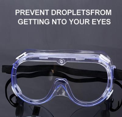 China Fogless Anti Scratch Eye Safety Goggles For Hospital for sale