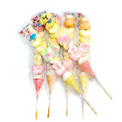 China Natural Multi Color Soft Jelly Animation Barbecue Shape Lollipop Candy for sale