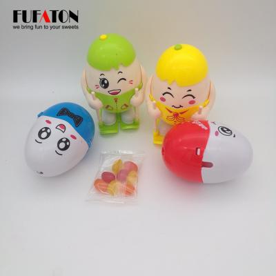 China Cartoon Toys Hot Sale Plastic Toy Egg Surprise Scrambled Egg Candy For Kids for sale