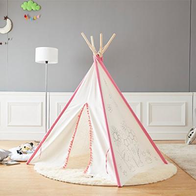 China Asweets Easy Foldable Kids Play Tent Kids Teepee Tent Kids Playhouse Children Kids Painting Teepee With Paints Place Teepee Play Tent for sale