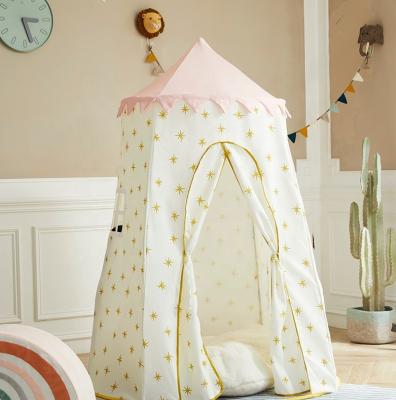 China SOFT Pop Canopy Yellow Stars For Kids Children Asweets Playhouse Tent for sale