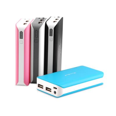 China 7800mAh verdoppeln USB-Energiebank mit Taschenlampe zu verkaufen