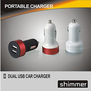 中国 アルミニウム小型二重 USB 車 CHARGER/Iphone の充電器/車の付属品 販売のため