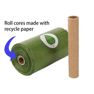 China Stocked Stored Fully Compostable PLA PBAT Disposable Poop Bag Customized Biodegradable Dog Bag for sale