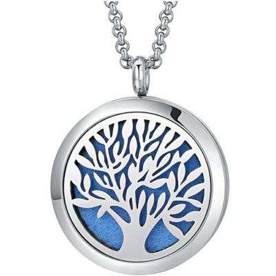 China 3 Year Polished Aromatherapy Essential Oil Diffuser Open Pendant Necklace for sale