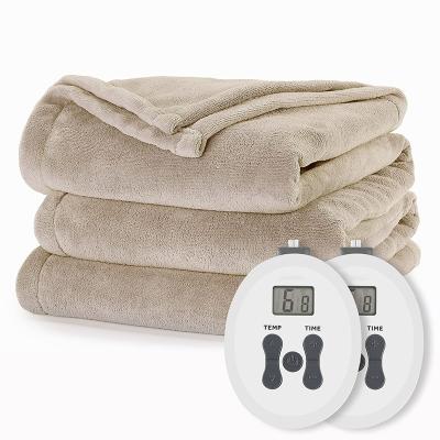 China Royal Deluxe Electric Heated Therapy Queen Size Mushroom Blanket With Digital Controller 12 Heat Settings for sale