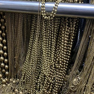 China Fashion Wholesale 1.0mm 1.2mm 1.5mm 2.0m 2.5mm Ball Necklace Chain Bead Ball Chain for sale